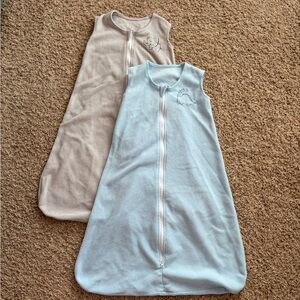 Kids Sleeveless Sleep Sack - Blue and Gray Cozy Pajama